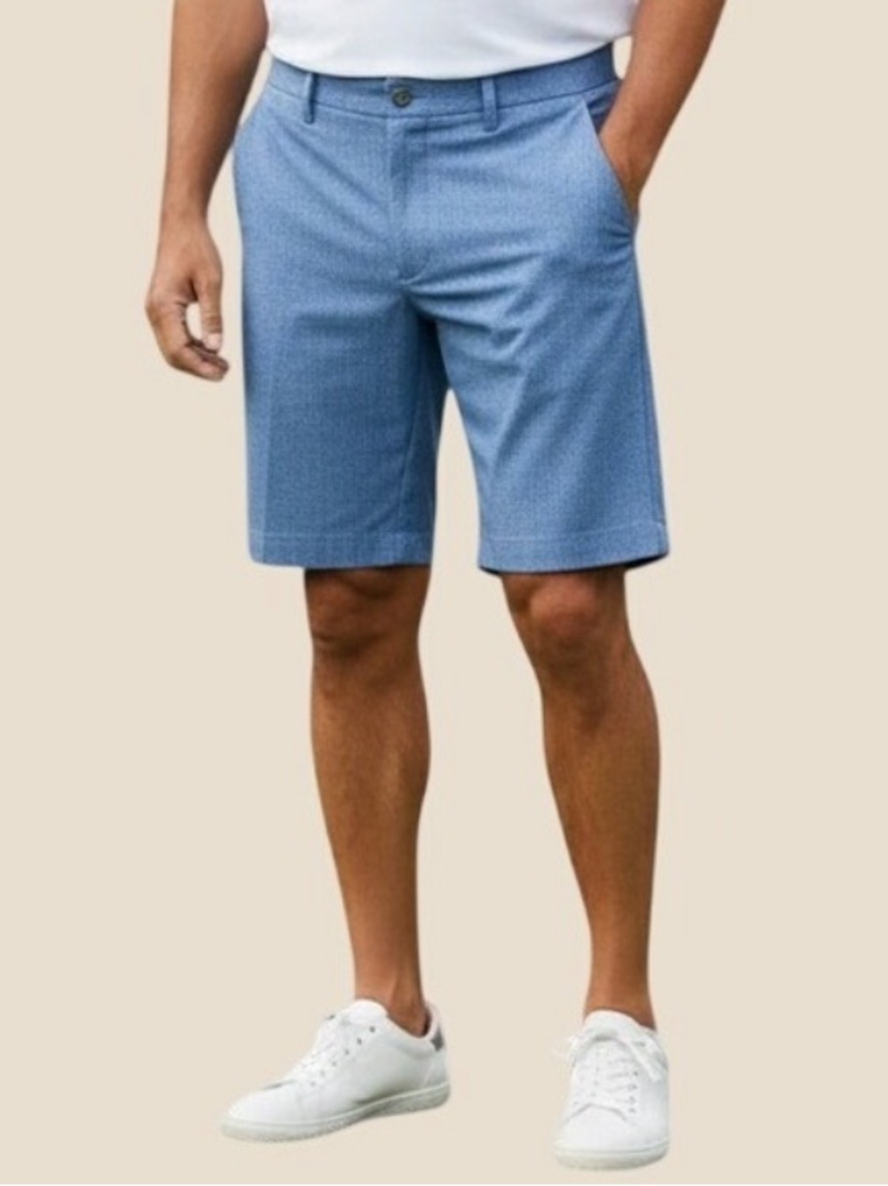 Callaway Peacoat Heather Blue Swing Tech Flex Golf Shorts.